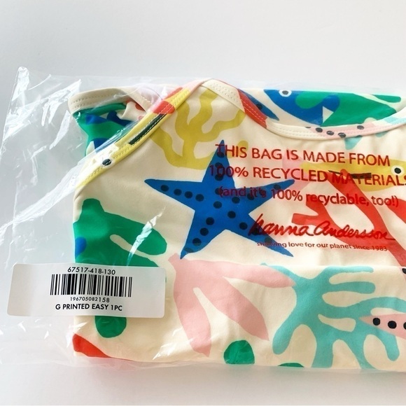 Hanna Andersson Girl One Piece Swim Suit 8 Years 130 Cm - Picture 8 of 8